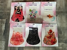 Plastic Flower Vase Foldable .all 6 Designs for £4 Can also be used to store ice