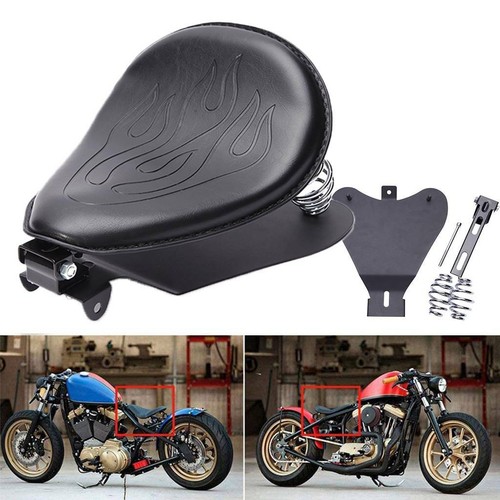 Black motorcycle solo seat - black,
