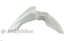 GENUINE OEM YAMAHA WR125 WR125X X FRONT MUDGUARD FENDER PANEL - WHITE