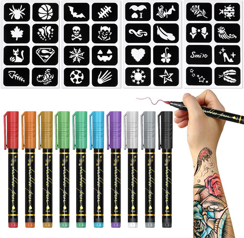 Colours tattoo pens - 10,