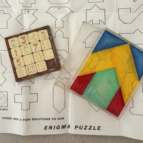 Vintage enigma puzzle - puzzle, &