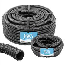 1 inch (25mm) BLACK CORRUGATED