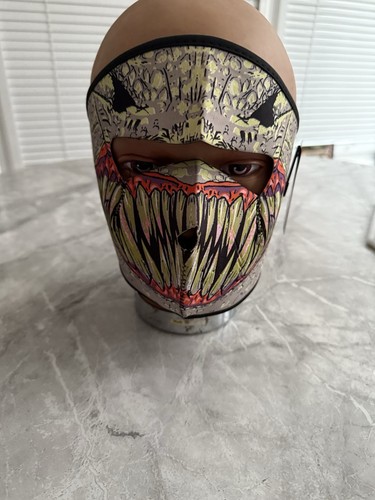 Ski mask horror fabric half - mask,