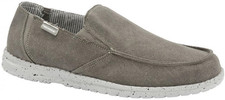 Dunlop Ady Mens Trainers Adults Slip On Canvas Plimsolls Pumps Boat Shoes Grey