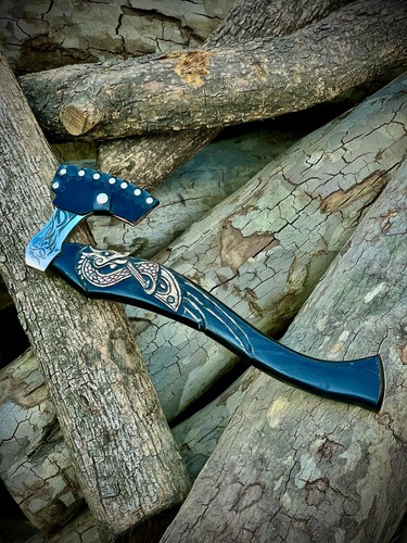 Hand forged camping axe - forged, –