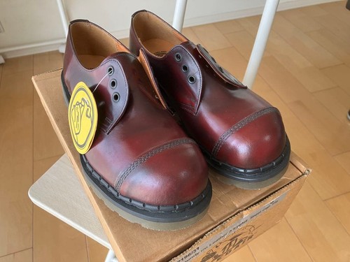Tredair burgundy leather steel - leather,