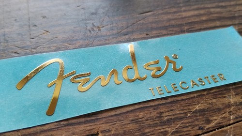 Sticker fender telecaster gold - fender,