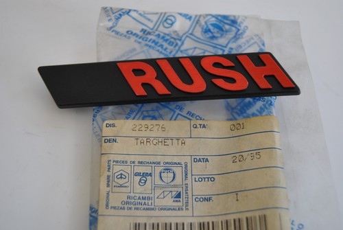 Nameplate written rush - written,