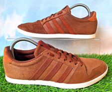 RARE 2013 ADIDAS ORIGINALS ADILAGO TRAINERS SIZE 8  BROWN LEATHER & SUEDE