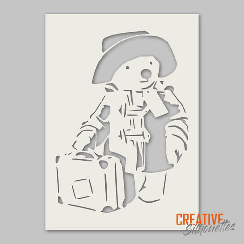 Paddington bear stencil - paddington, ---