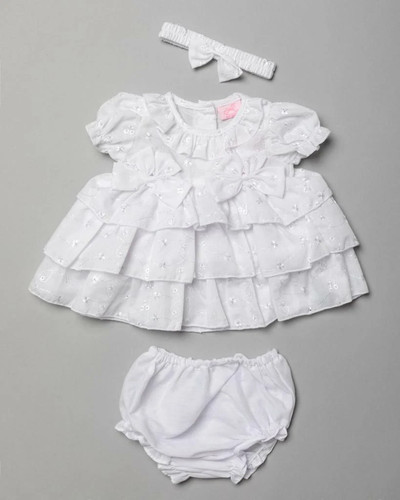 Baby girls frilly tier - frilly, lace