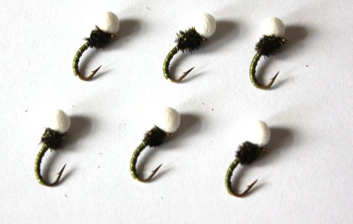Emerger buzzers green - emerger, white