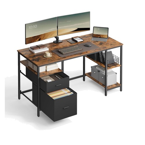 Vintage computer desk with - desk,