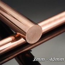 Copper Round Solid Rod Bar 3 4