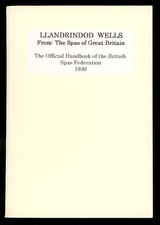 LLANDRINDOD WELLS, The Spa.  1930 article. RADNORSHIRE / POWYS