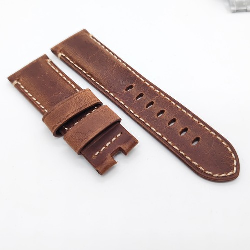 Brown leather band - 24,
