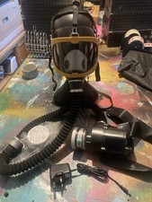 Full Face Gas Mask Flow Respirator Electric Supplied Air Fed Flow System Device