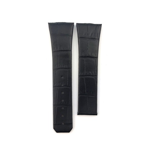 Black 23mm genuine leather - black,