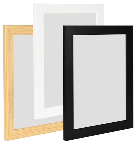 Black picture frame oak walnut - black,