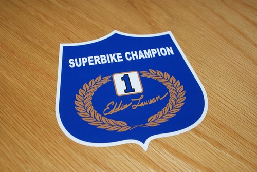 Eddie lawson superbike sticker - eddie,