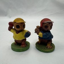 EPL Owls Collection Baseball Figurines Hand-Painted Resin Set of 2