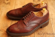 Loake Brown Grain Leather Derby Brogue Shoes Mens UK 9.5 US 10.5 EU 43.5
