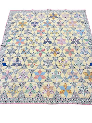 Antique hand sewn star - antique,