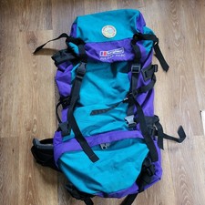 Vintage Berghaus Pulsar 55BC Hiking Backpack Rucksack 55L Blue Rare