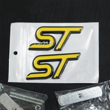 2x Black Yellow Matte Big ST