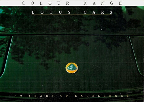 Lotus exterior colours - lotus, 1989