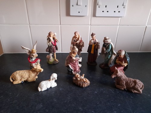 Vintage nativity scene pre - vintage,
