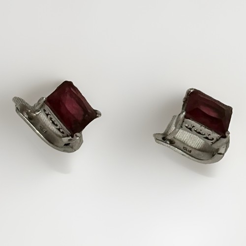 Genuine silver earrings with - genuine,