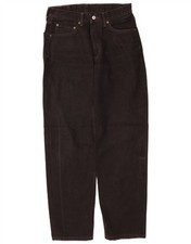 LEVI'S Mens 550 Relaxed Fit Tapered Jeans W31 L32 Black Cotton PY14