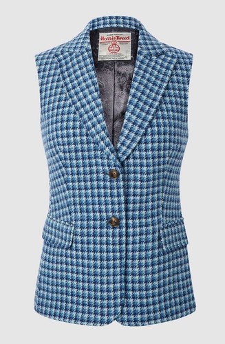 Ladies blue dogtooth - blue, harris