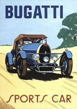 Vintage Bugatti Sports Car Illustrated | Vintage Poster | A1, A2, A3