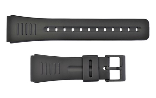 22mm rubber watch band - , black