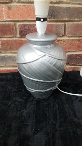 Silver table lamp - lamp, base