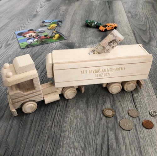 Personalised money box piggy - money,