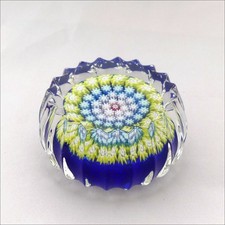 Vintage Perthshire PP75 millefiori signed glass paperweight