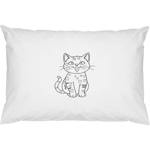 Heart kitten cotton - x,