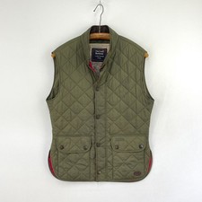 Barbour Land Rover Edgeley Gilet Mens Small Green Quilted Rugby Country Vest