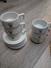 Royal Mosa Vintage Coffee Cups Set of 6 Made In Holland Rombouts