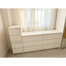 IKEA MALM Bedroom Set – Bedside Table + Wide 6 Drawer Unit MUST GO SOON