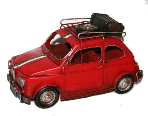 Vintage style red fiat - style,