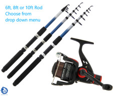 Telescopic fishing rod and - rod,