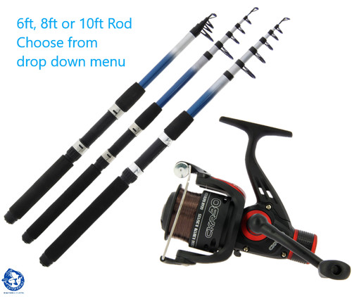 Telescopic fishing rod and - telescopic,