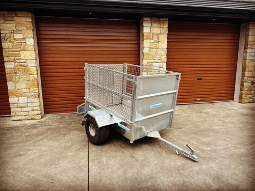 Galvanised quad trailer lamb - galvanised,