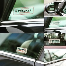 2 x WINDOW WARNING STICKERS