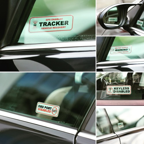 Window warning stickers - x,