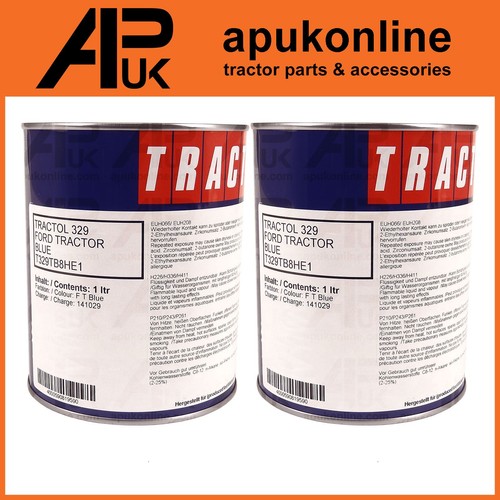Litre tractol blue paint - litre,